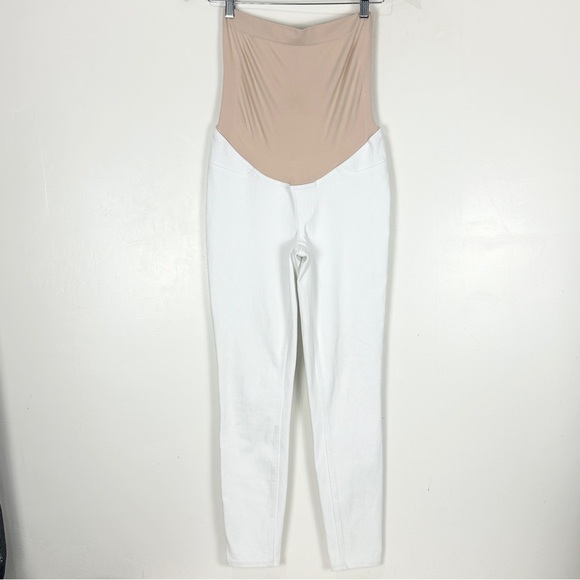 Spanx Mama Ankle Jean-ish® Leggings White Size M Maternity Over the belly - Picture 1 of 13